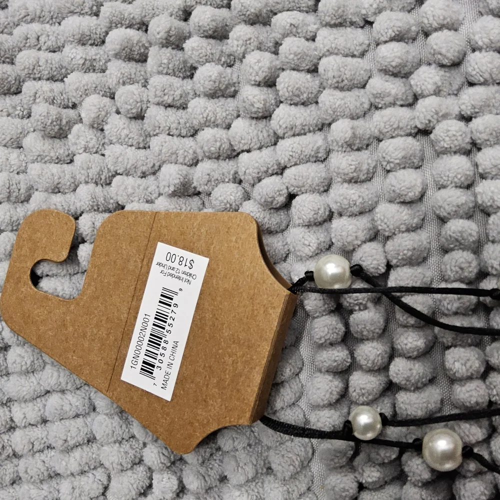 New 1st & Gorgeous by Carolee Black and White faux Pearl Necklace
